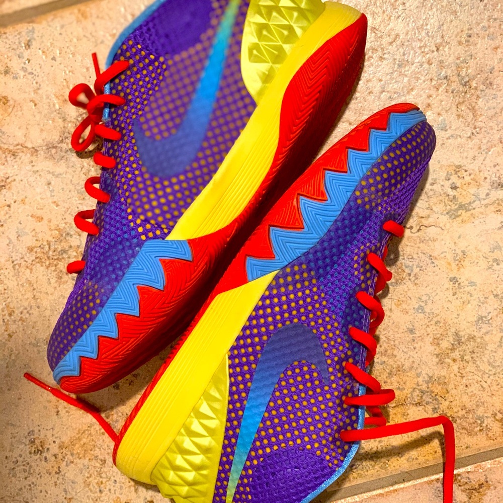 Nike Kyrie 1 Saturdays GS Purple Blue Yellow Red
